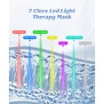 thumbnail image 3 of Mascarilla facial EVFOFO inalámbrica con LED de 7 colores, luz roja e infrarroja, 3 of 9