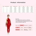 thumbnail image 7 of Miutii Kids Girls Shiny Long Sleeve Catsuit Full Body Gymnastics Leotard Ballet Dance Bodysuit Jumpsuit Performance Wear Burgundy 8, 7 of 7