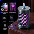 thumbnail image 2 of Bug Zapper Indoor, Electric Indoor Bug Zapper Outdoor, 2 in 1 Mosquito Zapper, Powerful Fly Zapper with Purple Lights for Home, Garden, Patio, 2 of 7