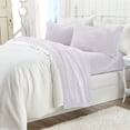 thumbnail image 2 of Great Bay Home Solid Velvet Plush Warm and Cozy Fleece Sheet Set  (Twin, Lilac), 2 of 6