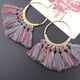 thumbnail image 2 of Guardurnaity Pendientes de borla de moda para mujer, joyería étnica de gran gota con flecos, joyería Bohemia Ropa, zapatos y accesorios Miscelánea azul+colorido, 2 of 3