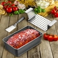 thumbnail image 6 of Elbee Home Non-Stick Meatloaf Pan with 9” Carbon Steel Removable Perforated Tray, 6 of 8