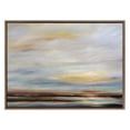 thumbnail image 3 of Kate and Laurel Sylvie Carolina Sunset Framed Canvas Wall Art by Mary Sparrow, 31.5x41.5 Gold, Natural Beach Landscape Art for Wall Decor, 3 of 7
