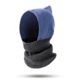 thumbnail image 1 of Gorro para mujer de lana que hace punto, sistema de la máscara de la bufanda del sombrero del invierno, sombrero del invierno de las mujeres, sombrero caliente de la orejera, 1 of 5