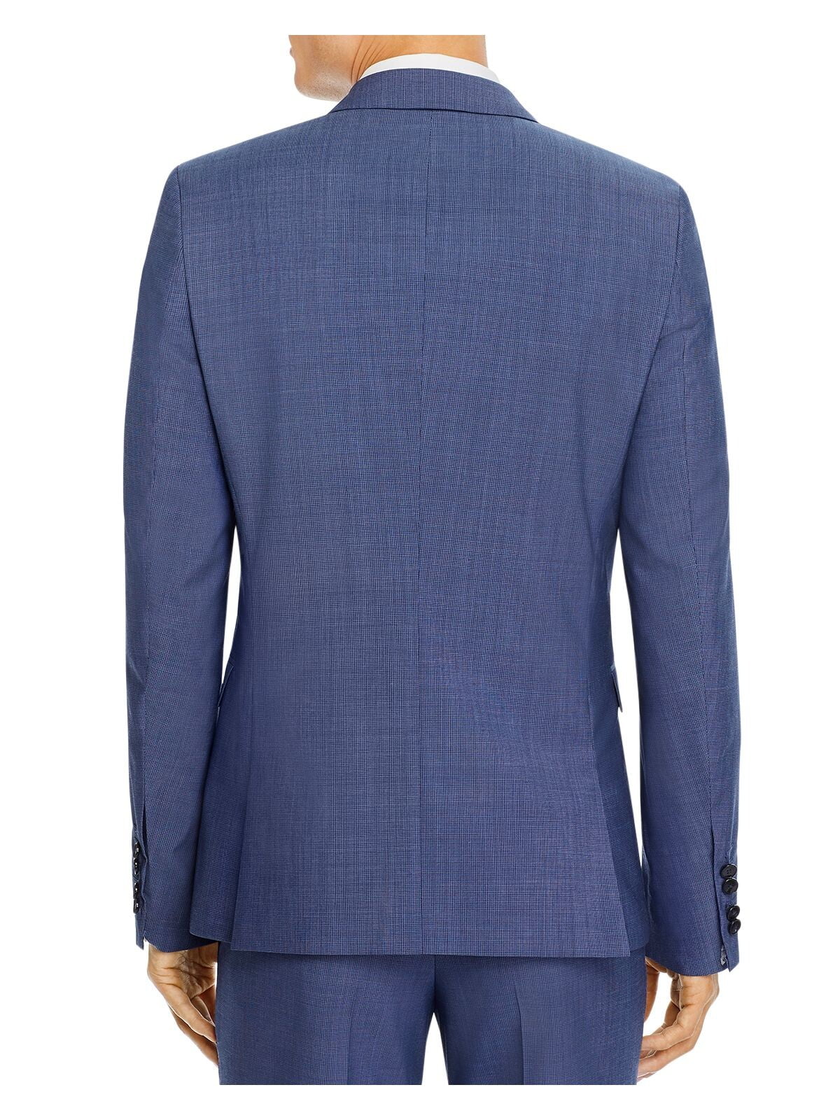 HUGO BOSS Mens Navy Single Breasted, Extra Slim Fit Wool Blend Suit Separate Blazer Jacket main image 1