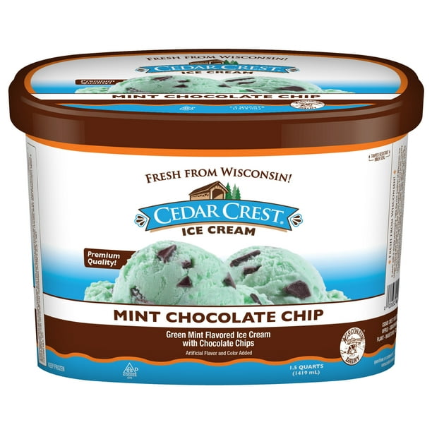Cedar Crest Ice Cream Mint Choc Chip Walmart Com Walmart Com