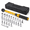 1/4″ 27PCS, variant on 22torque Wrench Set 1/2" Drive 10-180 Ft.lb/13.6-244.1 Nm Click With Impact Sockets 1 Ft.lbs 72-tooth Ratchet Quick Release Head
