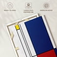 thumbnail image 6 of Elephant Stock Geometric Mondrian Ii Wall Art - Vertical Canvas Wall Art - Living Room Wall Decor - Abstract Canvas - Purple And Red Decor - 8" x 12", 6 of 8