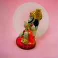 thumbnail image 5 of Indian Crafts Lord Hanuman Idol Murti Religious Puja Car Dashboard Office Temple Home Decor Gifting, 5 of 5