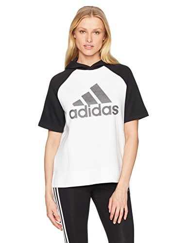 adidas short sleeve hoodie womens