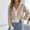 Khaki women cropped cardigan a1, variant on Women's Cropped Striped Cardigan Short Button Front Knit Sweater Casual Trendy Fall Spring Outfit, Black S