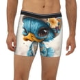 thumbnail image 2 of Salouo Cute Sunflower Blue Duck Pattern Men's Boxer Briefs, Soft & Breathable Underwear Elastic Waistband Briefs for Men,1-Pack, 2 of 7