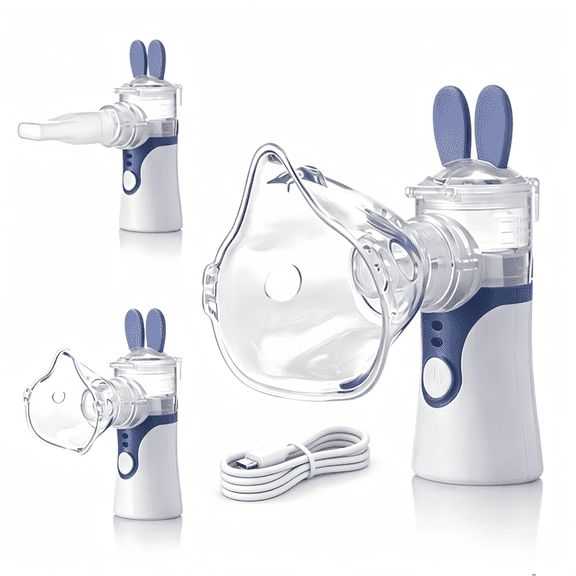 AJZIOJIRO Portable Humidifier Handheld Cool Mist Humidifier Compression Micro Mesh Steam Inhalation Machine