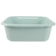thumbnail image 6 of Monyance dish basin Rectangular Plastic Dish Tub with Strainer - Portable Washbasin(13.98X11.42X4.92Inches), 6 of 10