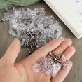thumbnail image 5 of Qucyy 50 Pack Glass Retainer Clips Kit Glass Door Retainer Clips Cabinet Door Glass Retainer Clips Window Screen Clips Mirror Clips with Screws for Fixing Glass Cabinet Doors (4mm,Silver Screw), 5 of 5