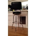 thumbnail image 3 of Richardson Seating Swivel Bar Stool with Back Chrome Frame and Seat, Black, 30", 3 of 5