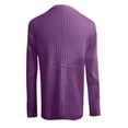 thumbnail image 5 of Wutalume Cardigan Sweaters for Women Soft Lightweight Loungewear Breathable Loose Fit Long Sleeve Travel Top, Open Front Layer for Comfort,Purple L, 5 of 5