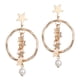 thumbnail image 3 of 1 par de pendientes con gancho para oreja, pendientes con forma de estrella para mujer, día de , Navidad, día de Fernando Golden Star Ear Hook Earring, 3 of 7