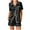 Black 1, variant on hotojiny Womens 2 Piece Satin Pajamas Set Soft Button Down Short Sleeve Shirts Sleepwear with Shorts Loungewear
