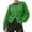 Green, variant on Women Cardigan Sweaters Long Lantern Sleeve Gold Button Front Loose Fit Soft Fuzzy Knitted Jacket Casual Cropped Outerwear