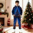 thumbnail image 2 of Mercatoo Toddler Boys Girls Sweatsuit Christmas 2 Piece 𝐓racksuits Kids Xmas Printed Hoodies Sweatshirts and Jogger Set, 2 of 8