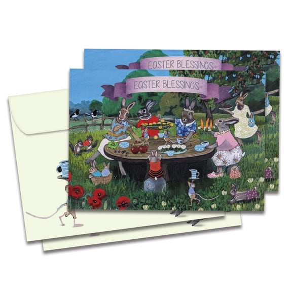 Tree-Free Greetings Easter Greeting Card 2 Pack, 5 x 7, Family Blessings (GT68797)