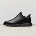 thumbnail image 3 of Zapatillas de Vestir Wingtip MaxFlex para Hombre Bruno Marc, Negras, 3 of 8