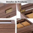 thumbnail image 3 of Caja Relojes, Joyas y Accesorios Caja para Relojes con 6 Compartimentos, Organizador Relojes con Tapa Transparente, Estuche Relojes con Almohadilla suave para relojes, Doble capa, 3 of 7