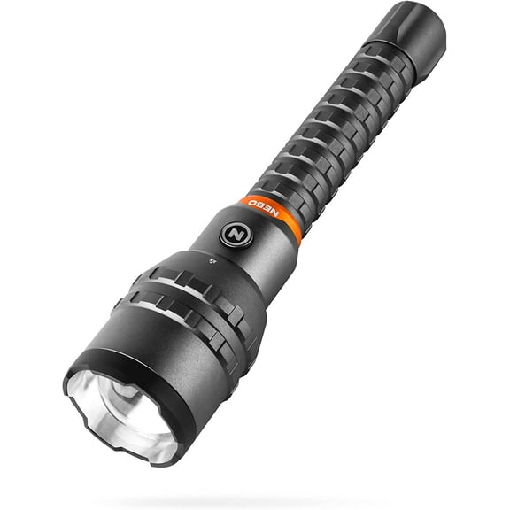 NEBO 12K Lumen USB-C Rechargeable Waterproof Flashlight with Built In Power Bank - Storm Gray