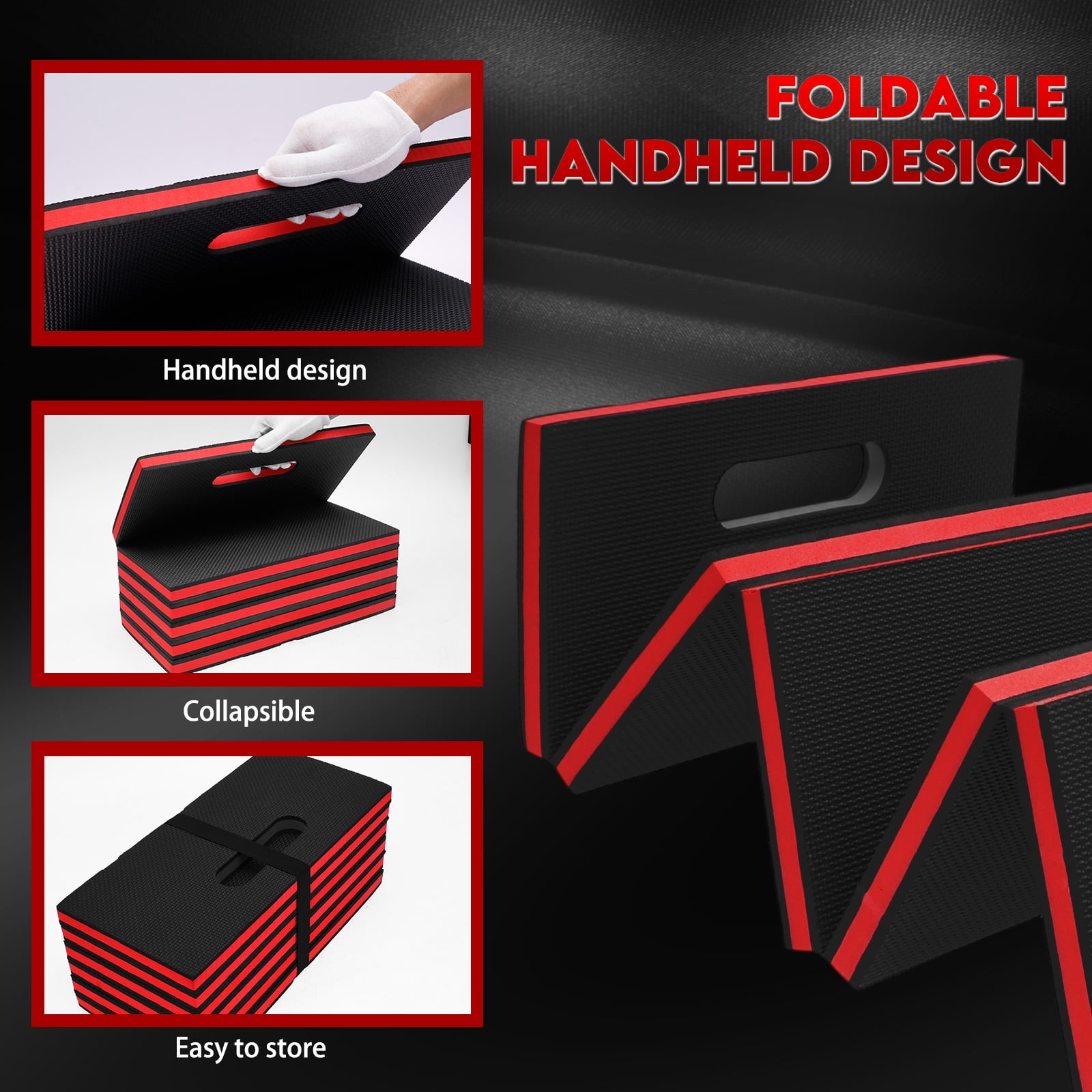 Mechanic Work Mat Foam Kneeling Pad Foldable 114.5 x 39.7 x 2.67 cm EVA Foam Kneeling Mat for Workout Garage Gardening Camping Picnic