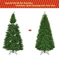 thumbnail image 4 of Gymax 7FT Pre-Lit Christmas Tree Hinged Artificial Tree w/ Metal Stand LED Lights, 4 of 7