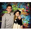 thumbnail image 2 of ABPHOTO Polyester Photography Backdrop 7X5FT Colorful Brick Wall Background Graffiti Wall for Children Photo Photography Backdrop, 2 of 4