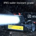 thumbnail image 5 of Headlamp Flashlight, Led Camping Headlight 500 Lumens USB Rechargeable Super Bright Head/2 Modes/Waterproof/Built in Batteries for Outdoors, Camping, Fishing, 5 of 8