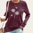 thumbnail image 2 of Camisas Para Mujer Moda Cuello Redondo Camiseta de Manga Larga Otoño Impresión Blusa Tops Sudadera Odeerbi  ODB127785, 2 of 4