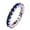 Blue, variant on Green Blue Quartz Gemstone Ring Platinum Plated Copper
