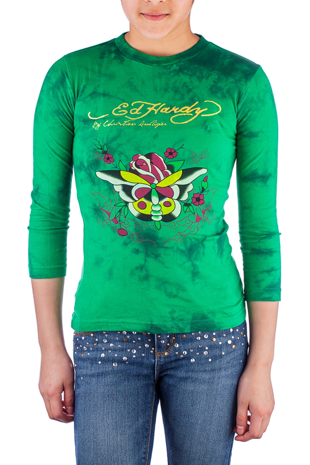 Ed Hardy KIDS Long Sleeve Shirt Medium Brand NEW