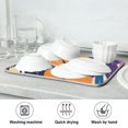 thumbnail image 7 of Yayeee Dish Drying Mat for Kitchen Counter Ultra Absorbent Easy Clean Pad 24x18", Colorful Painted Flowers Pattern, 7 of 7