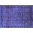thumbnail image 1 of Ahgly Company Machine Washable Indoor Rectangle Persian Blue Bohemian Area Rugs, 6' x 9', 1 of 4