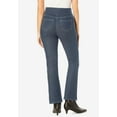 thumbnail image 2 of Woman Within Plus Size Flex Pull-On Bootcut Gap-Free Stretch Denim Jeans, 2 of 3