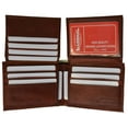 thumbnail image 6 of Mens Genuine Leather Bifold 2 Flap Up ID Card Holder Wallet 590 CF, 6 of 13