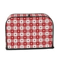 thumbnail image 2 of Daiia Red Plaid Daisy Pattern 2 slice Toaster Cover, Toaster Appliance Dust-proof Cover For Kitchen Small Appliance Dust Cover and Fingerprint Protection, 2 of 7