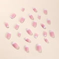 thumbnail image 3 of Square Press on Nails Short, Gradient Pink White Press on Nails Short Fake Nails French False Nail Tips Full Cover Glue on Nails for Women Girls Nail Art Decorations, 24Pcs 3 24 Fl Oz (Pack of, 3 of 4