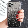thumbnail image 1 of Case for iPhone 15ProMax Glitter Shine(black), Slim Lightweight Case for iPhone 15ProMax Shiny Diamond Plating, Shockproof Anti-Slip Protection for iPhone15ProMax Case Delicate Elegant, 1 of 5