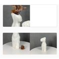 thumbnail image 6 of Creative Abstract Human Head Shape Ceramic Vase for Dried Flowers, Flowerpot for Home, Apartment, Workplace , 9.5x9x22.5cm White, 6 of 8