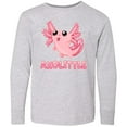 thumbnail image 3 of Inktastic Axolittle Cute Baby Axolotl Long Sleeve Youth T-Shirt, 3 of 5