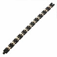 thumbnail image 2 of Black Pebble Design with Rose Gold Plated Link Bracelet, 2 of 2
