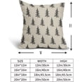 thumbnail image 5 of Christmas Tree Pillow Covers 18x18 Set of 2 Red Xmas Rustic Style Winter Print Decorative Outdoor Pillowcases Farmhouse Vintage Holiday Decorations Throw Cushion Case Decor for Couch Sofa Bed, 5 of 6