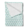 thumbnail image 2 of Mint Soft Flannel Fleece Throw Blanket, Doodle Abstract Style Little Soft Toned Bubbles Pastel Contemporary Graphic, Cozy Plush for Indoor and Outdoor Use, 50" x 60", Seafoam and White, by Ambesonne, 2 of 5