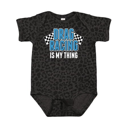

Inktastic Drag Racing is My Thing with Flags Gift Baby Boy or Baby Girl Bodysuit