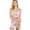 Pink, variant on Womens Sleeveless Pajama Sets Cotton Tank Top and Shorts Soft Lace Sleepwear